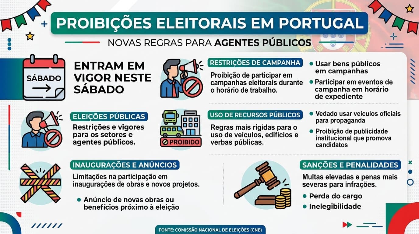 Ilustração editorial sobre o início do período de defeso eleitoral no Brasil