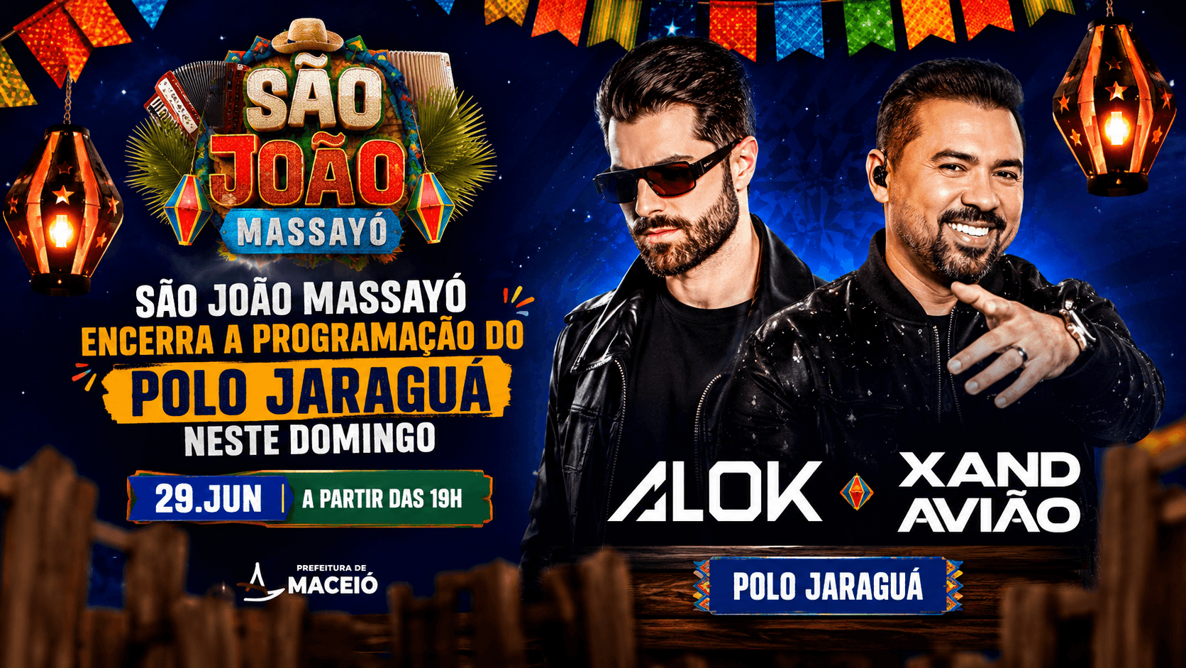 Capa editorial RT Notícias sobre o encerramento do São João Massayó no Polo Jaraguá